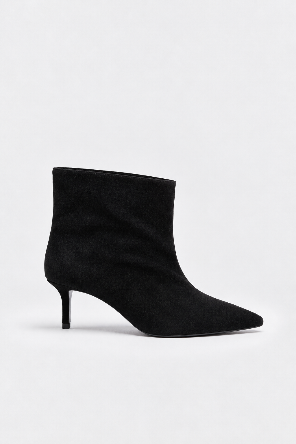 ZELIA SUEDE ANKLE BOOTS - Siyah Suet