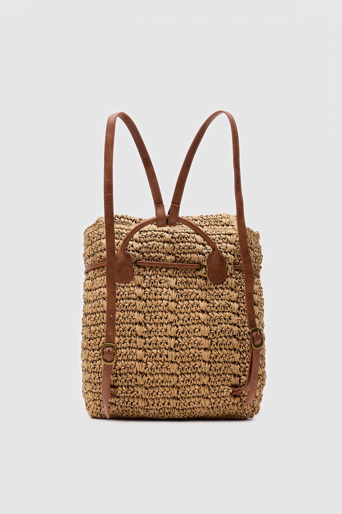 Oggo Camel Palma Hasır Sırt Çantası