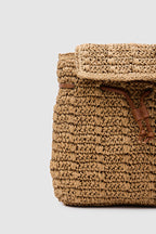 Oggo Camel Palma Hasır Sırt Çantası
