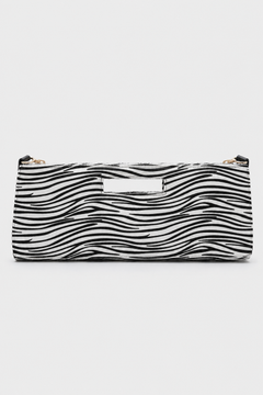 OK26426 SUVEA ZAYA CLUTH - Beyaz Zebra