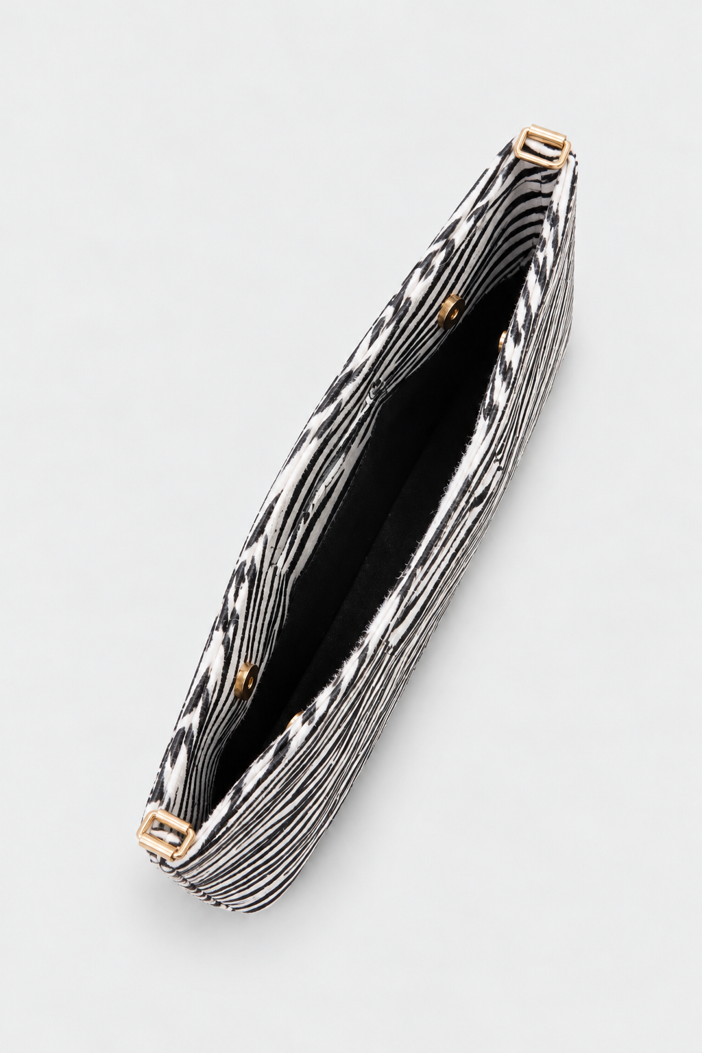 OK26426 SUVEA ZAYA CLUTH - Beyaz Zebra