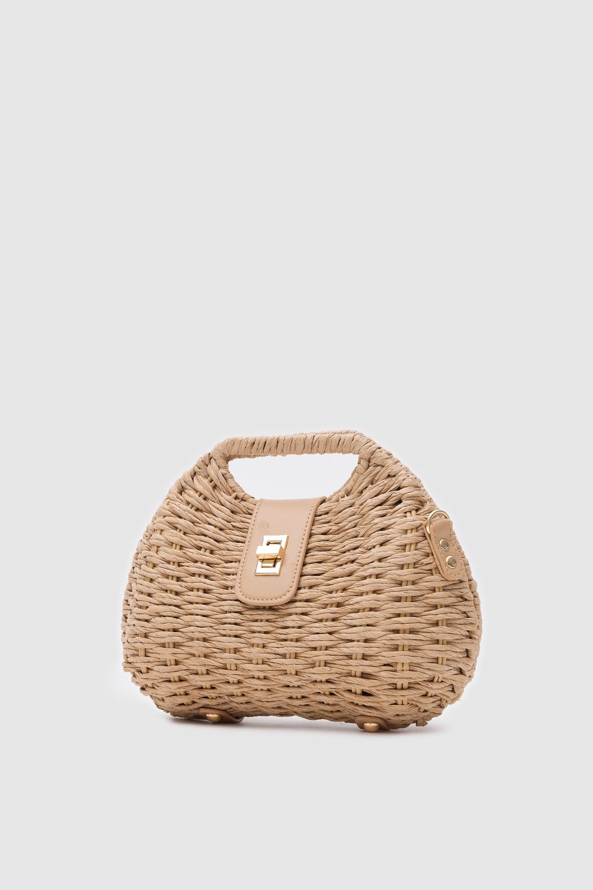 OGGO Hasır Deri Saplı El ve Çapraz Çanta