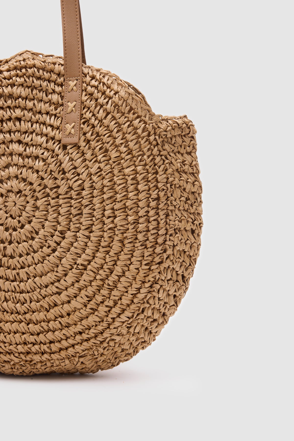 Oggo Camel Hasır Omuz Çantası