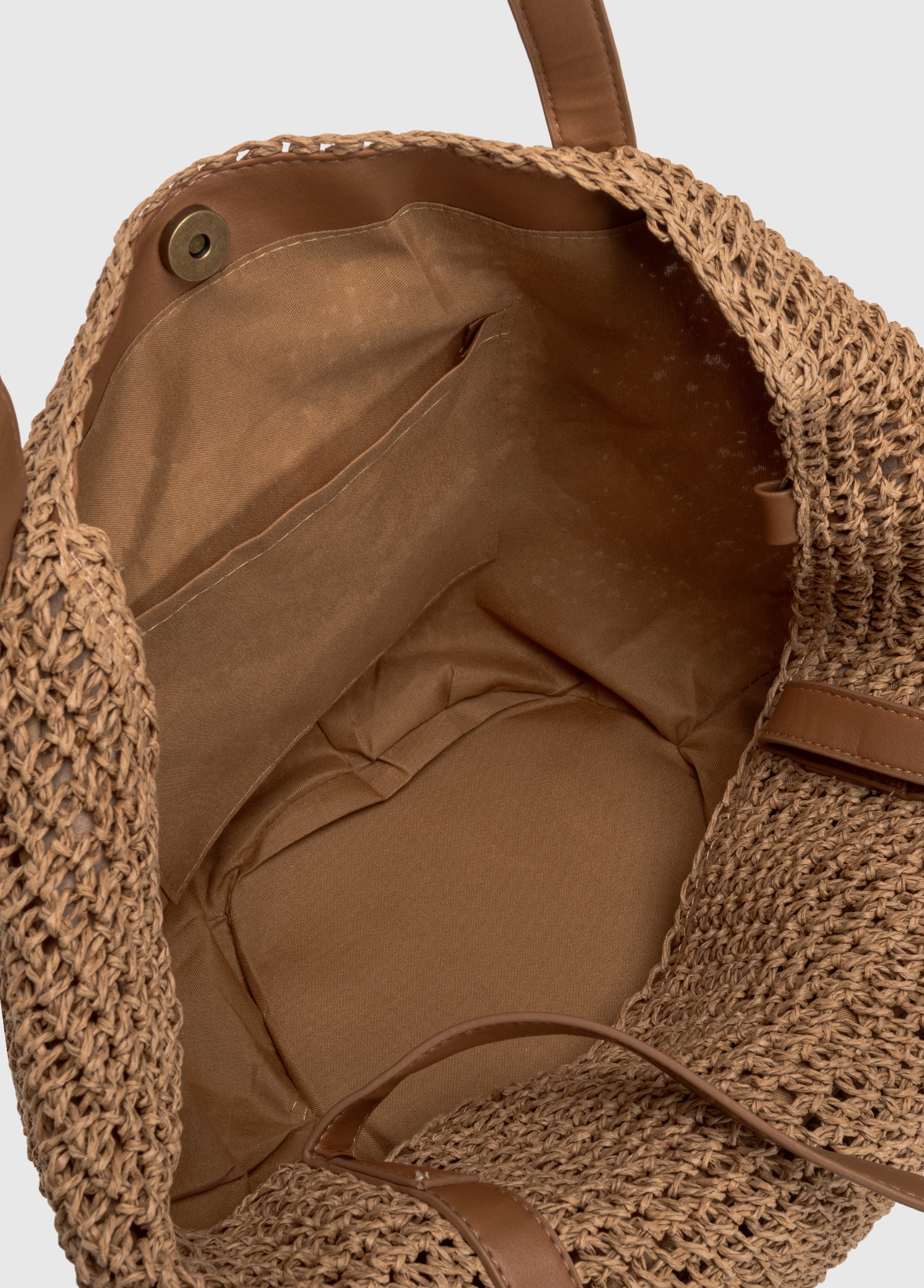 Oggo Hasır Örgü Saplı El ve Omuz Çantası