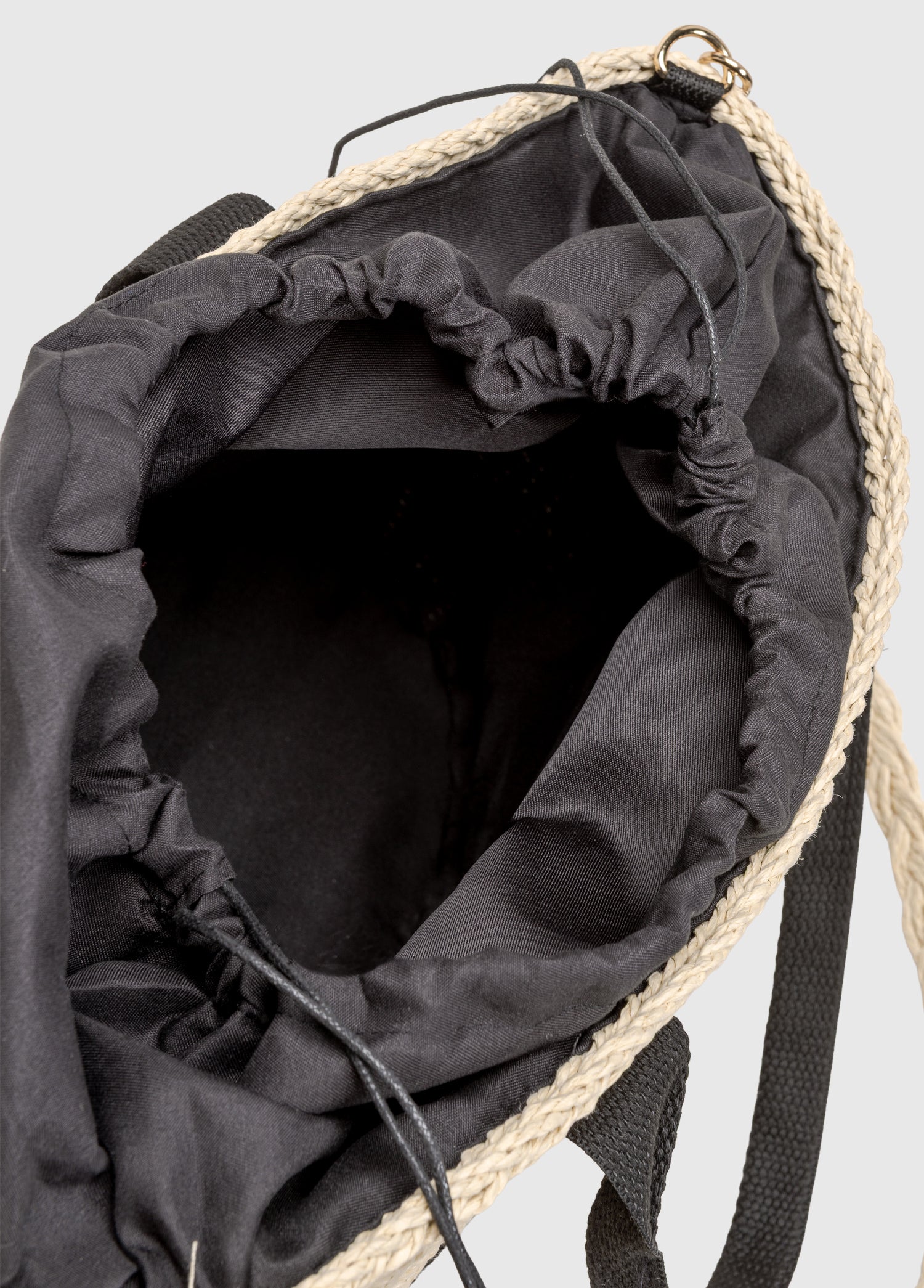 Oggo Hasır Örgü Saplı Astarlı Omuz Çantası