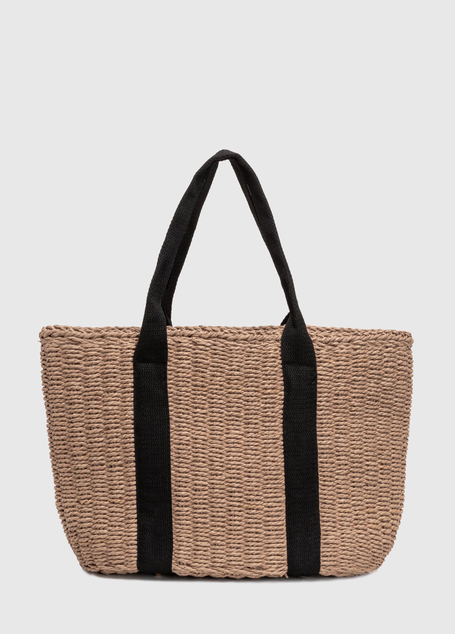 Oggo Hasır Örgü Saplı Astarlı Omuz Çantası