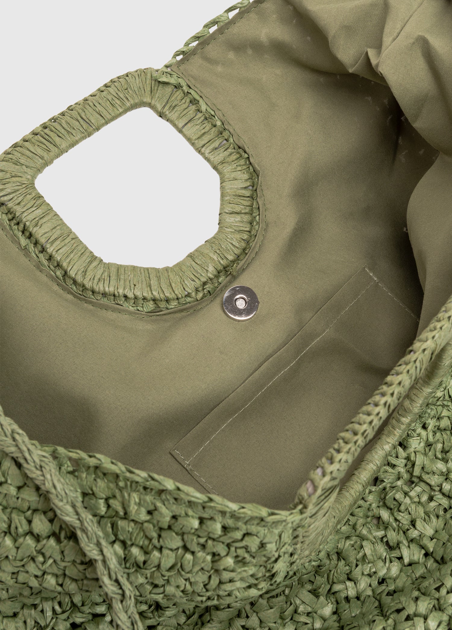 Oggo Hasır Örgü Saplı El ve Omuz Çantası