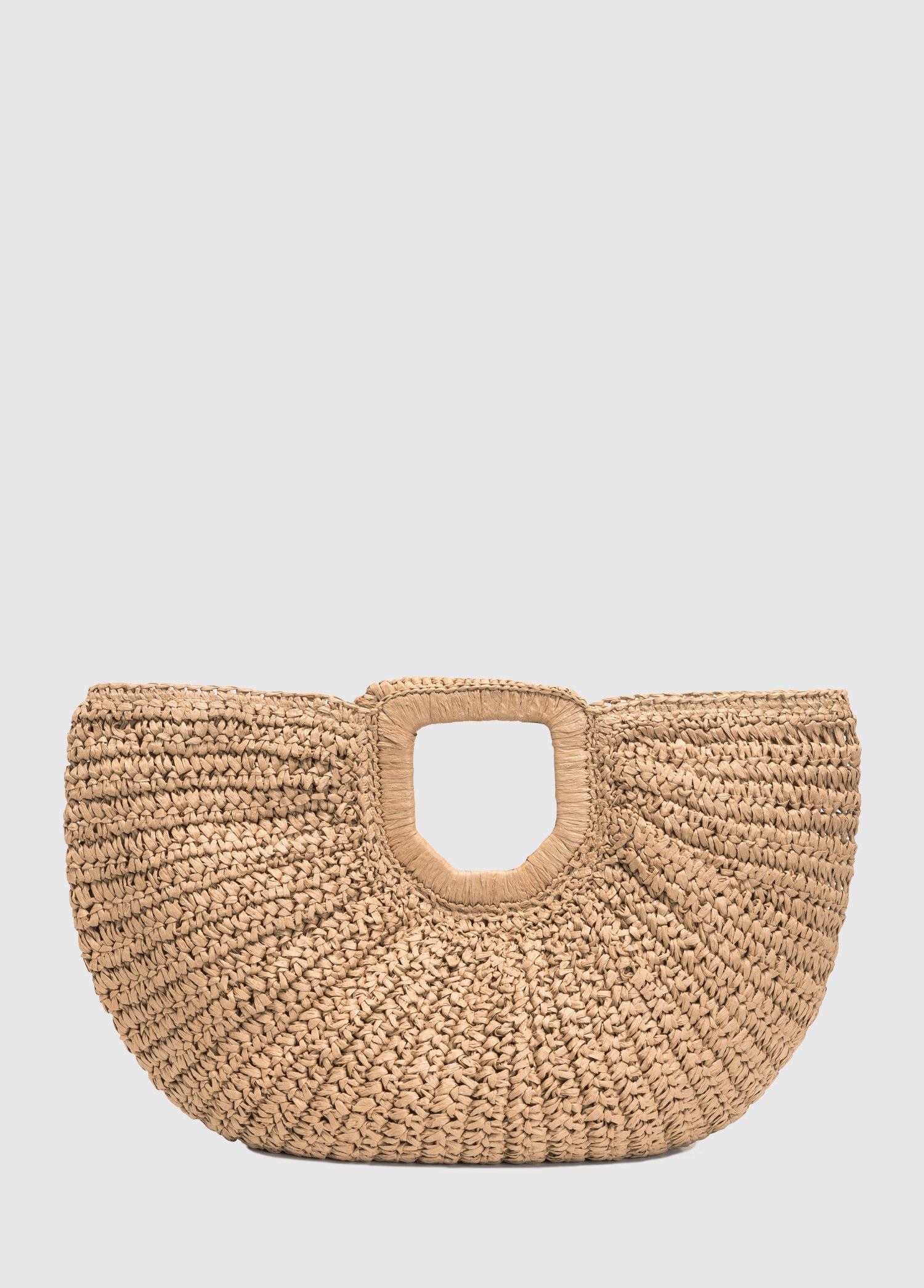 Oggo Hasır Örgü Saplı El ve Omuz Çantası