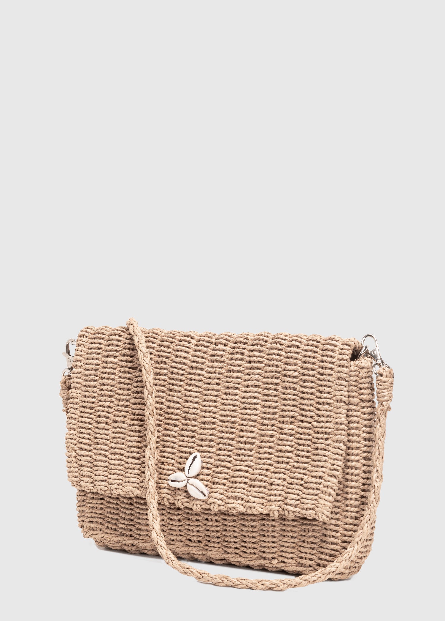 Oggo Hasır Örgü Saplı Çapraz Çanta