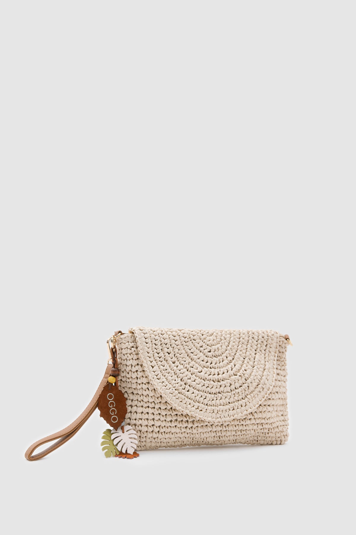 OGGO WİCKER  Thin Linea Clutch