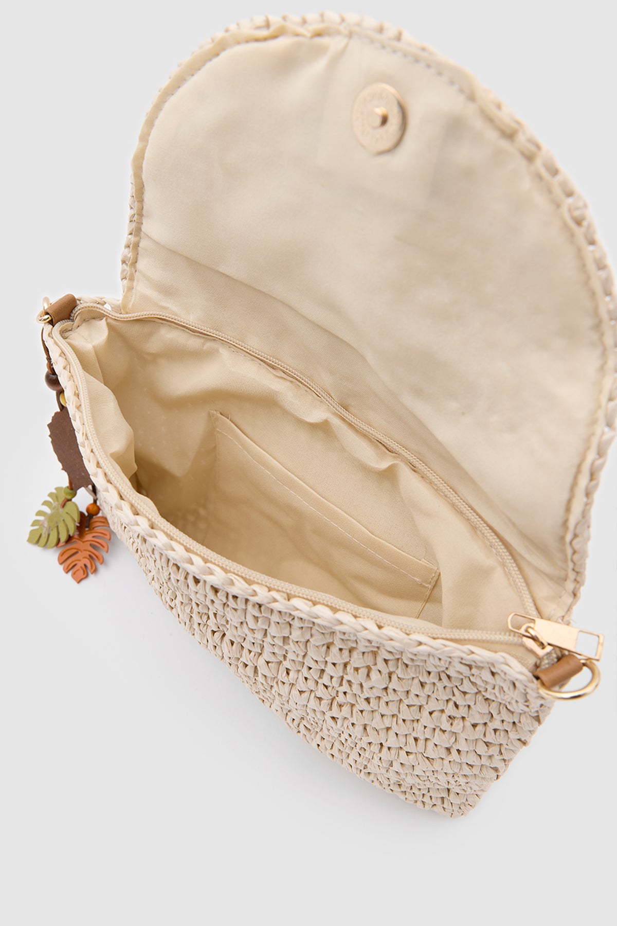 OGGO WİCKER  Thin Linea Clutch