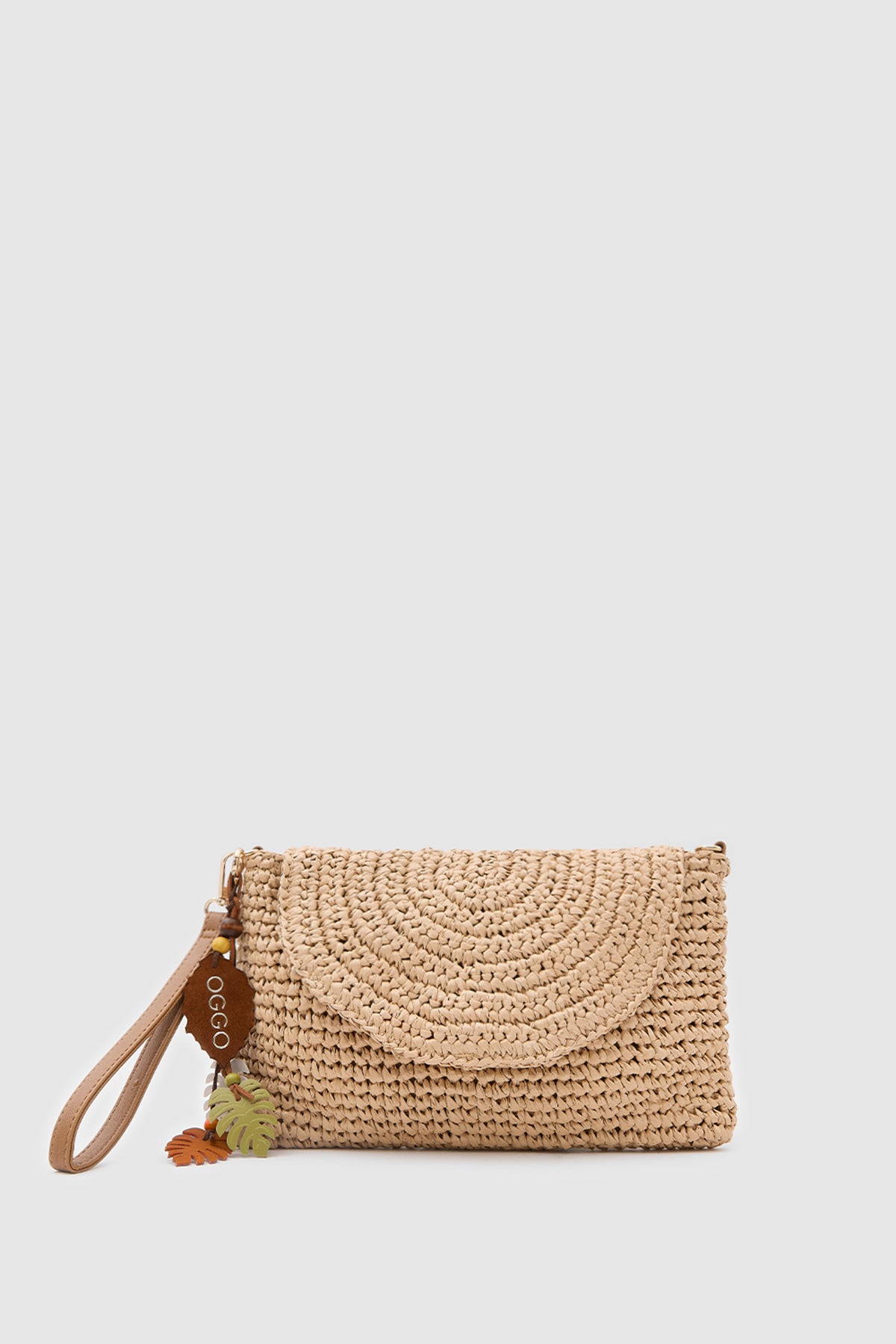 OGGO WİCKER  Thin Linea Clutch