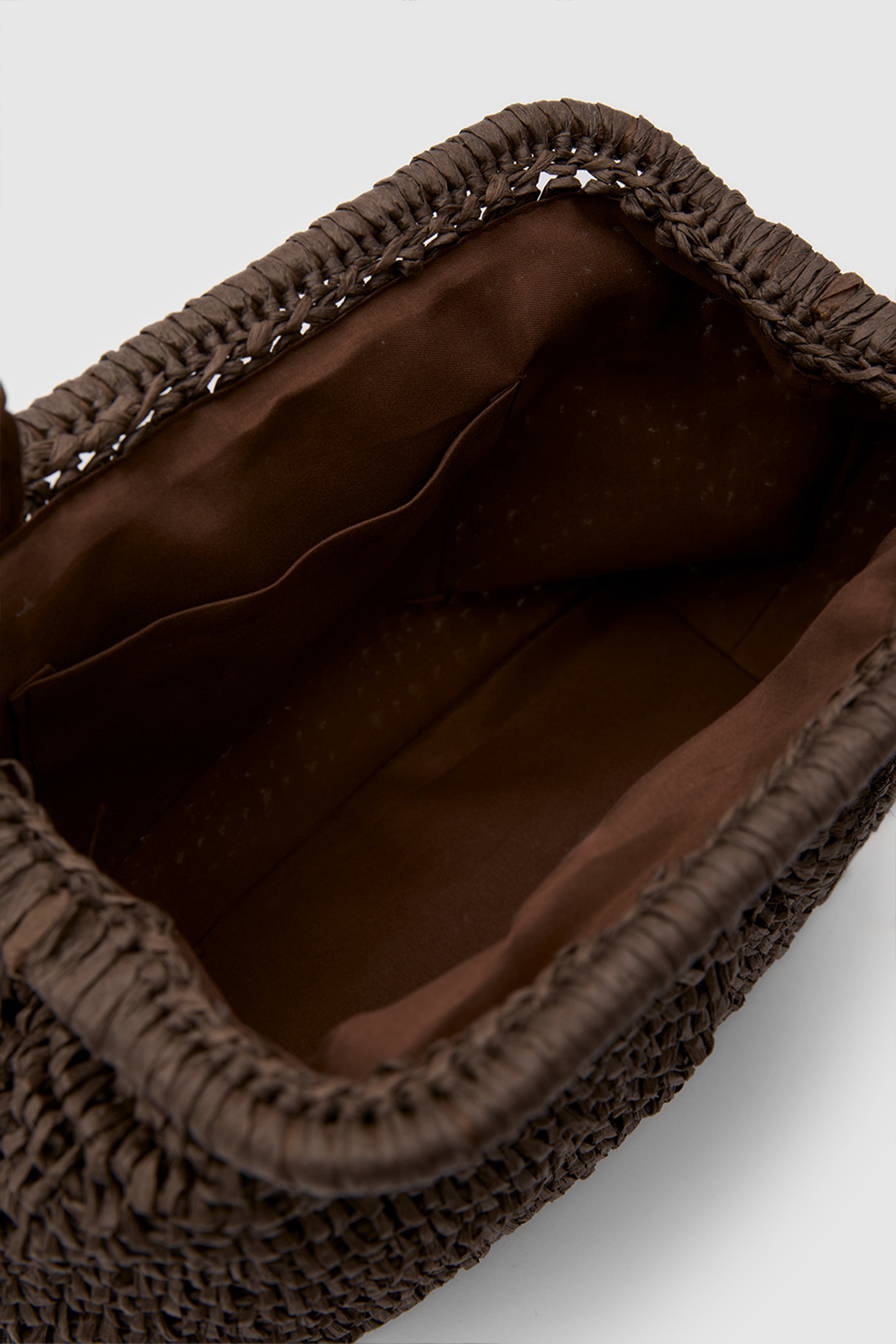 OGGO WİCKER Mono Pleat Clutch M