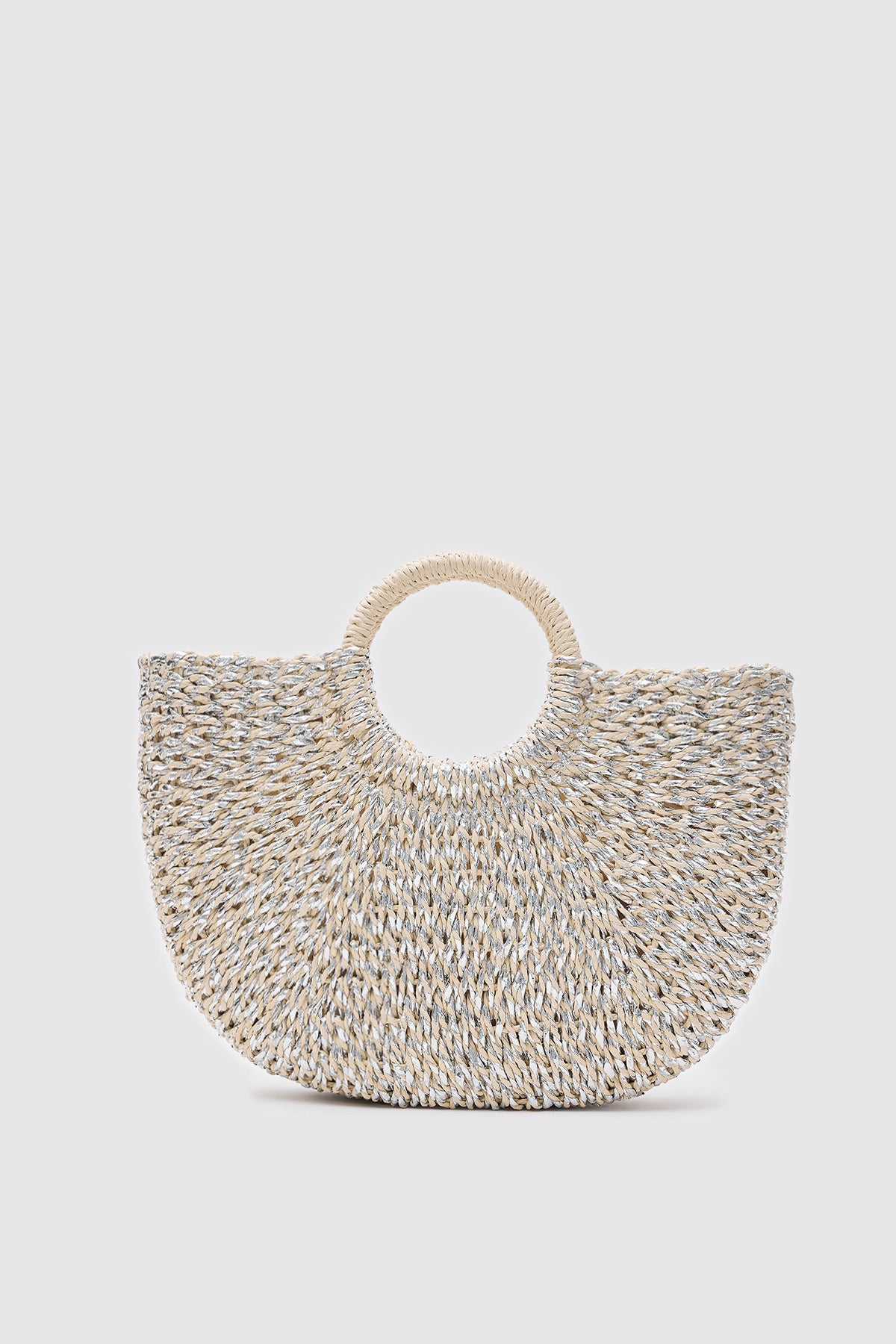 OGGO Sim Detaylı Hasır El Çantası