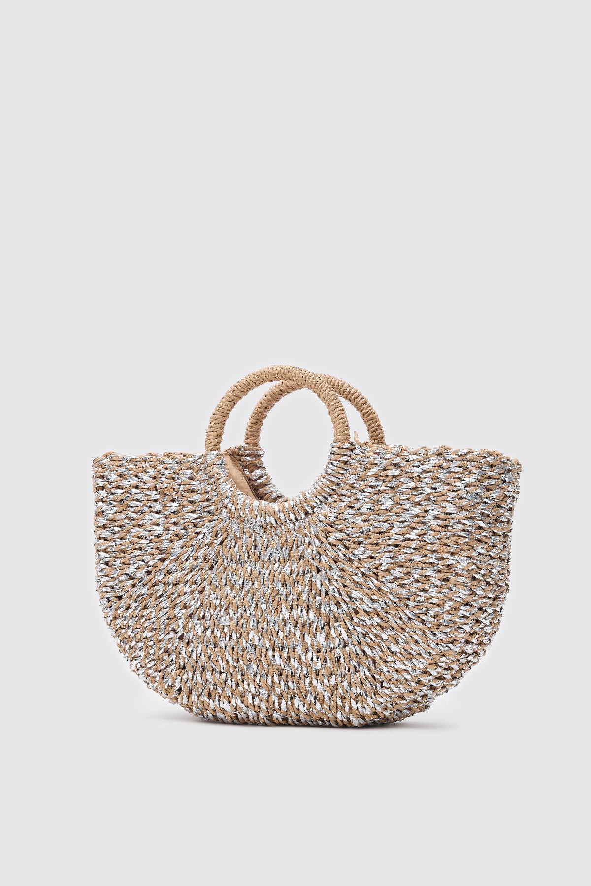 OGGO Sim Detaylı Hasır El Çantası