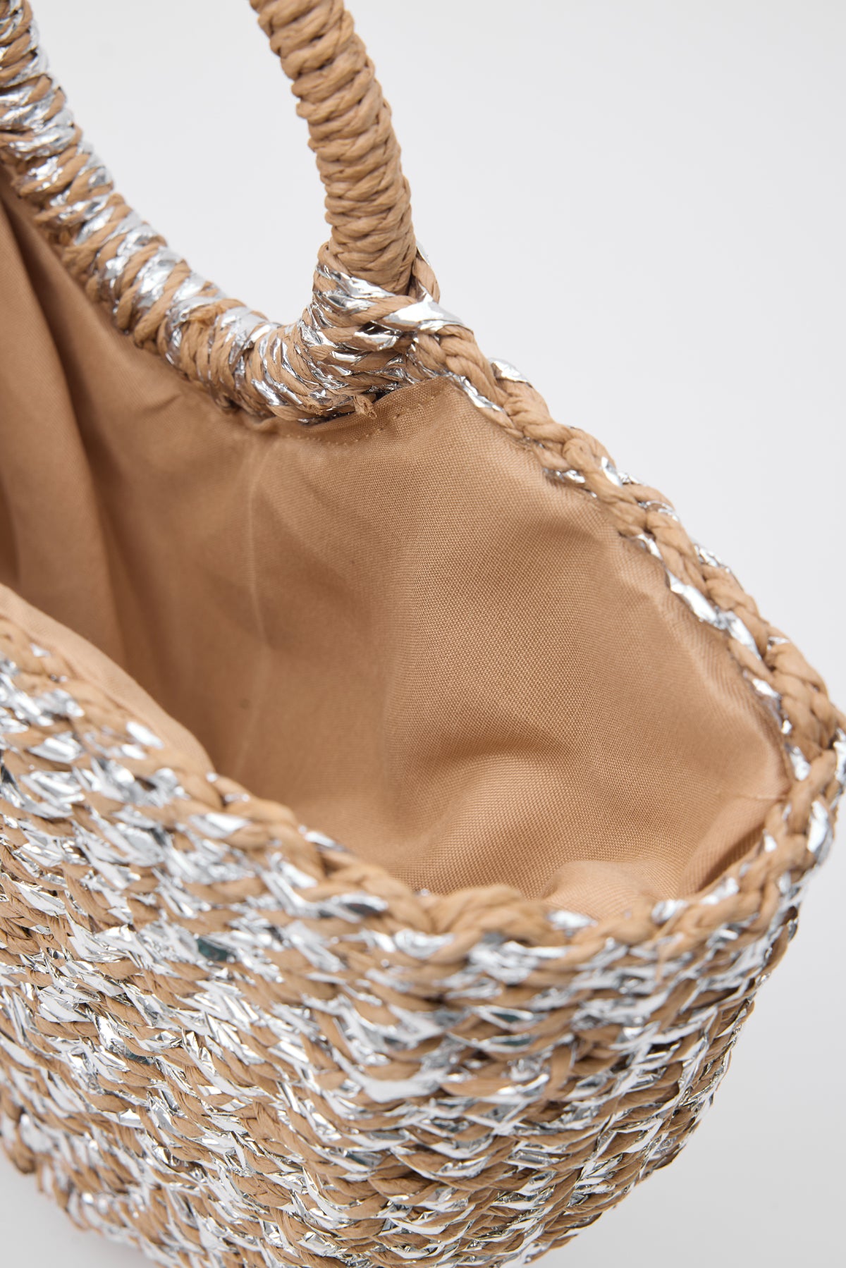 OGGO Sim Detaylı Hasır El Çantası