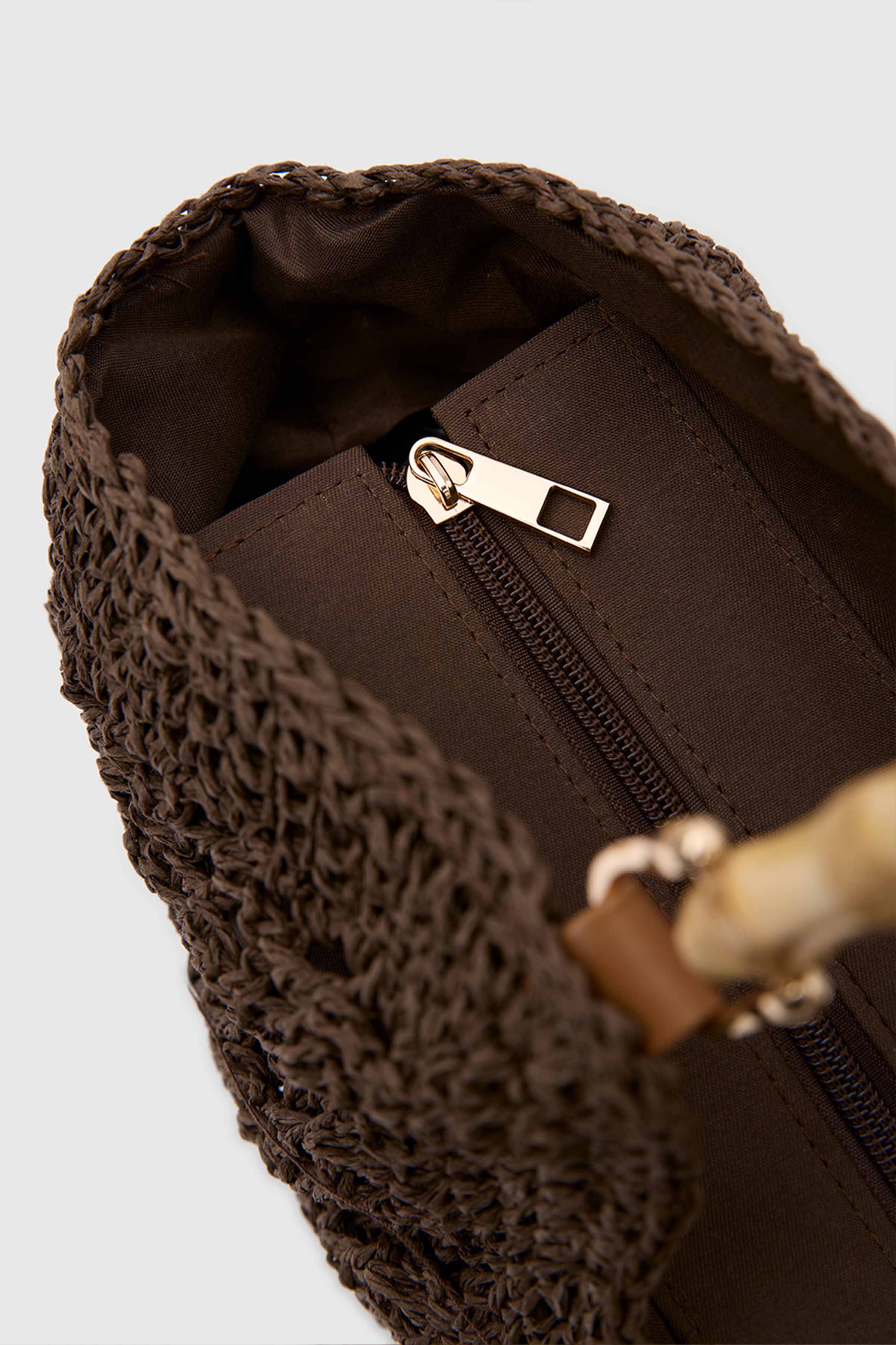 OGGO WİCKER Bamboo Tote