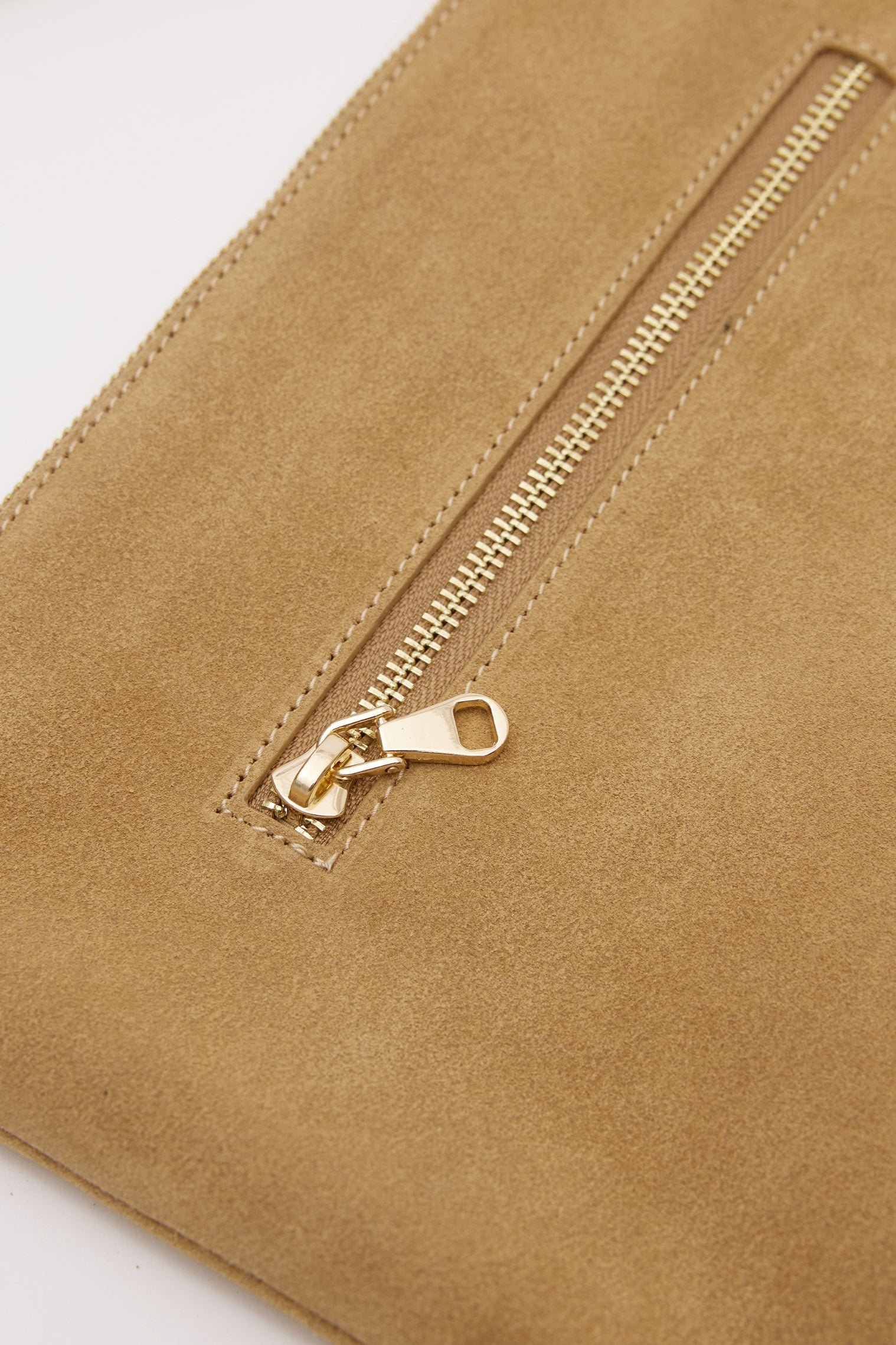 OGGO SUVEA NUDE SÜET HAKİKİ DERİ Clutch
