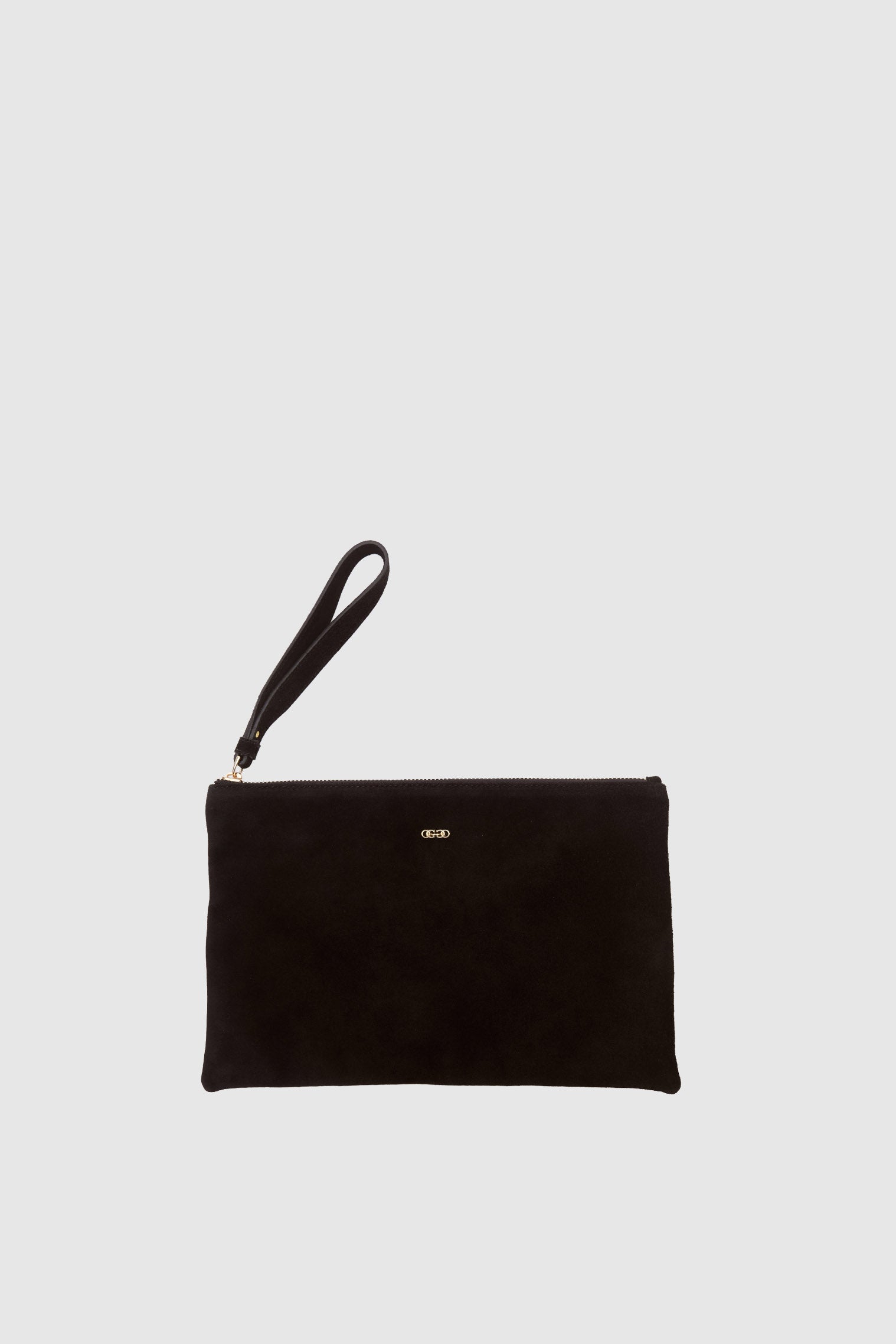 OGGO SUVEA SİYAH SÜET HAKİKİ DERİ Clutch