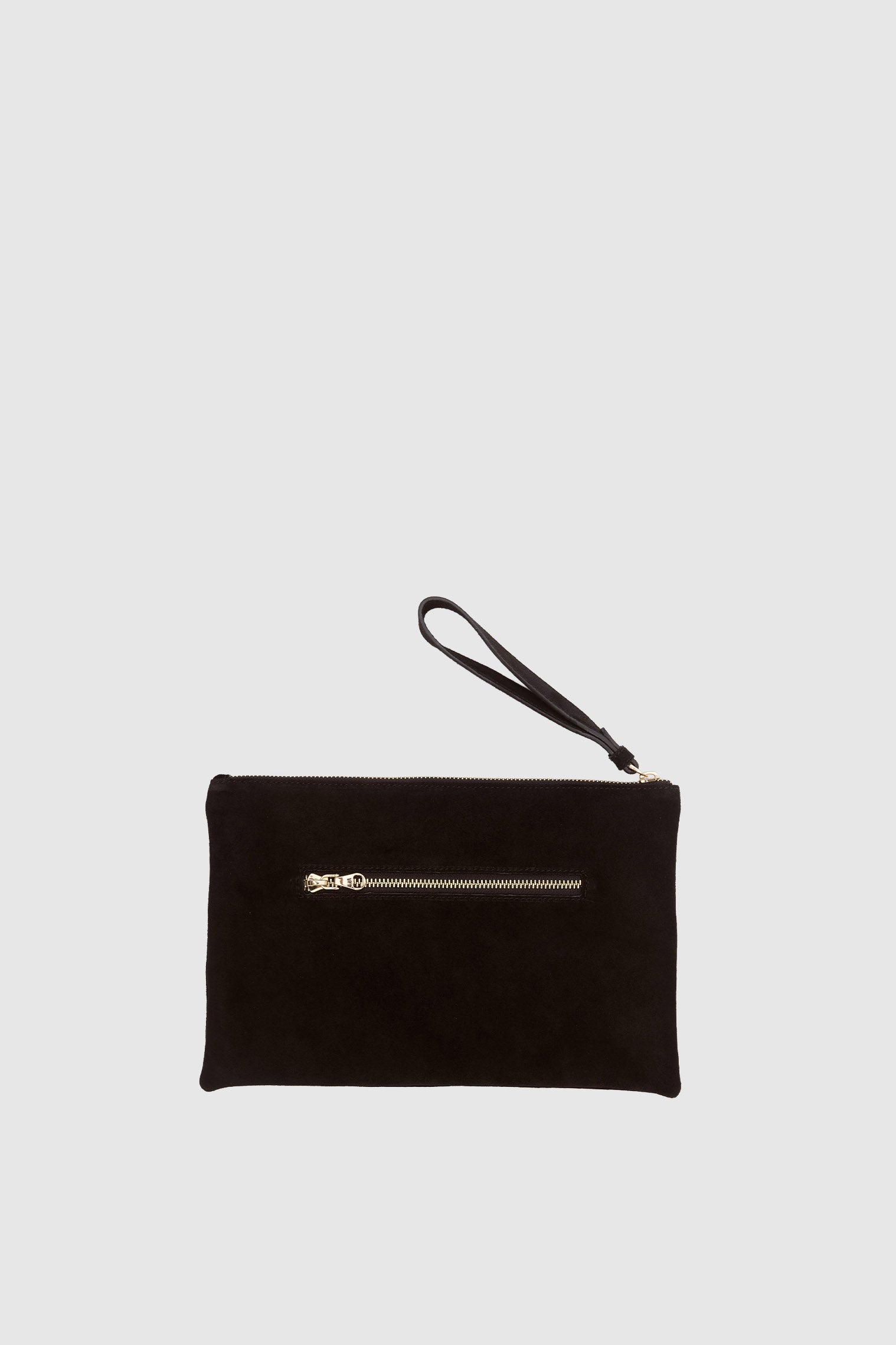 OGGO SUVEA SİYAH SÜET HAKİKİ DERİ Clutch