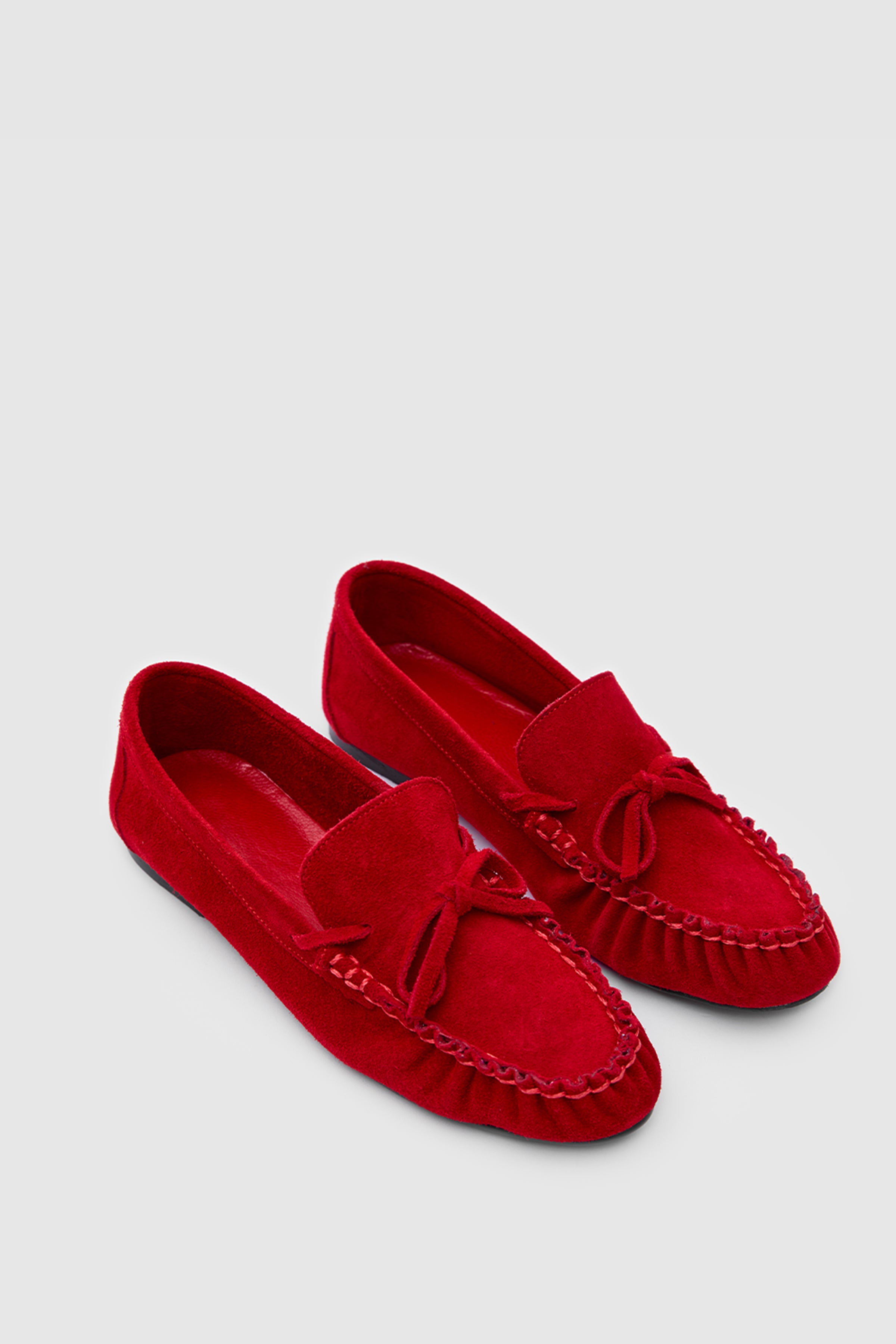 OGGO SUVEA SÜET HAKİKİ DERİ FİYONLU & SARAÇLI LOAFER