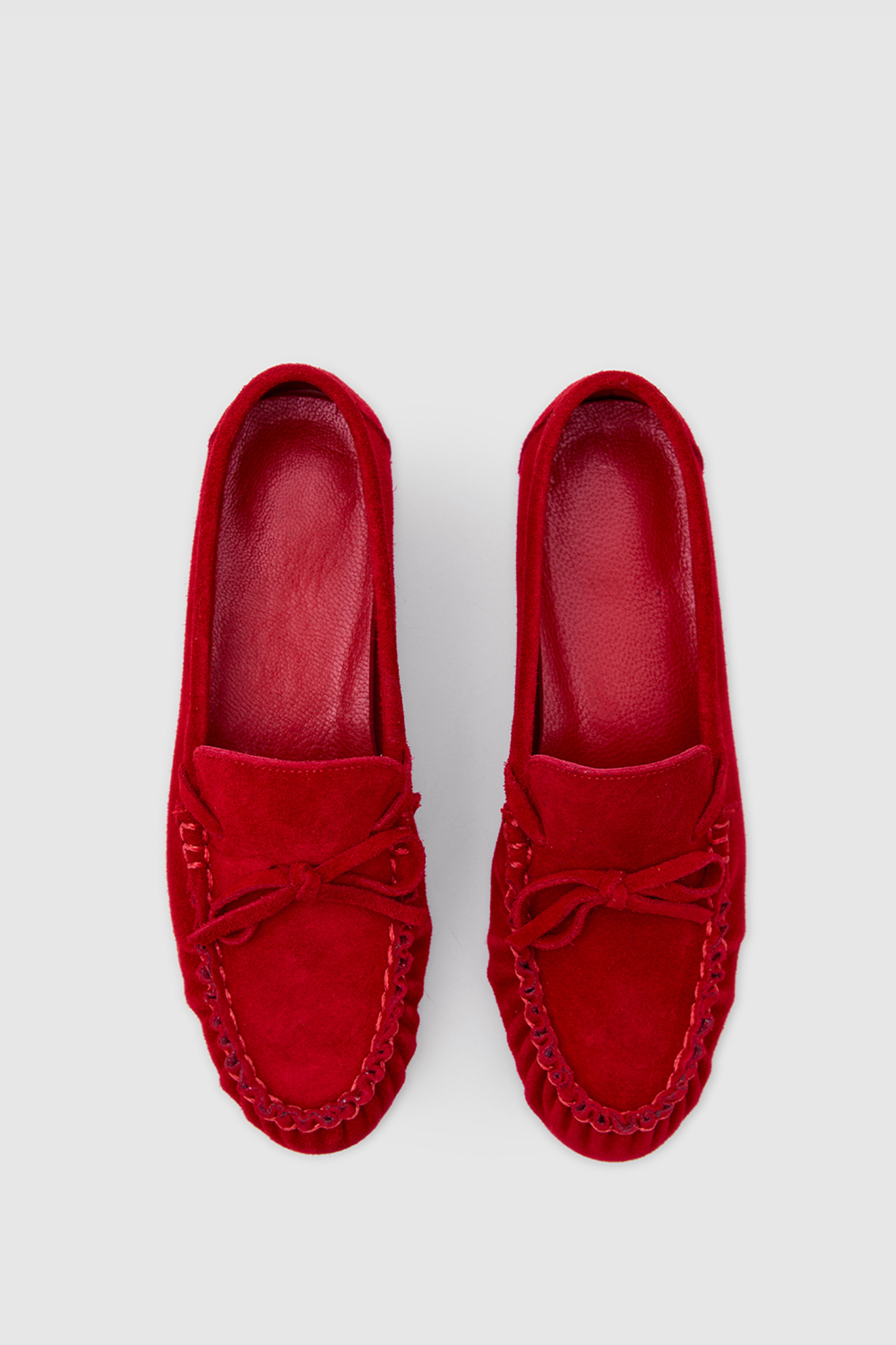 OGGO SUVEA SÜET HAKİKİ DERİ FİYONLU & SARAÇLI LOAFER