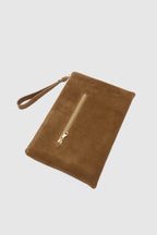 OGGO SUVEA TABA SÜET HAKİKİ DERİ Clutch