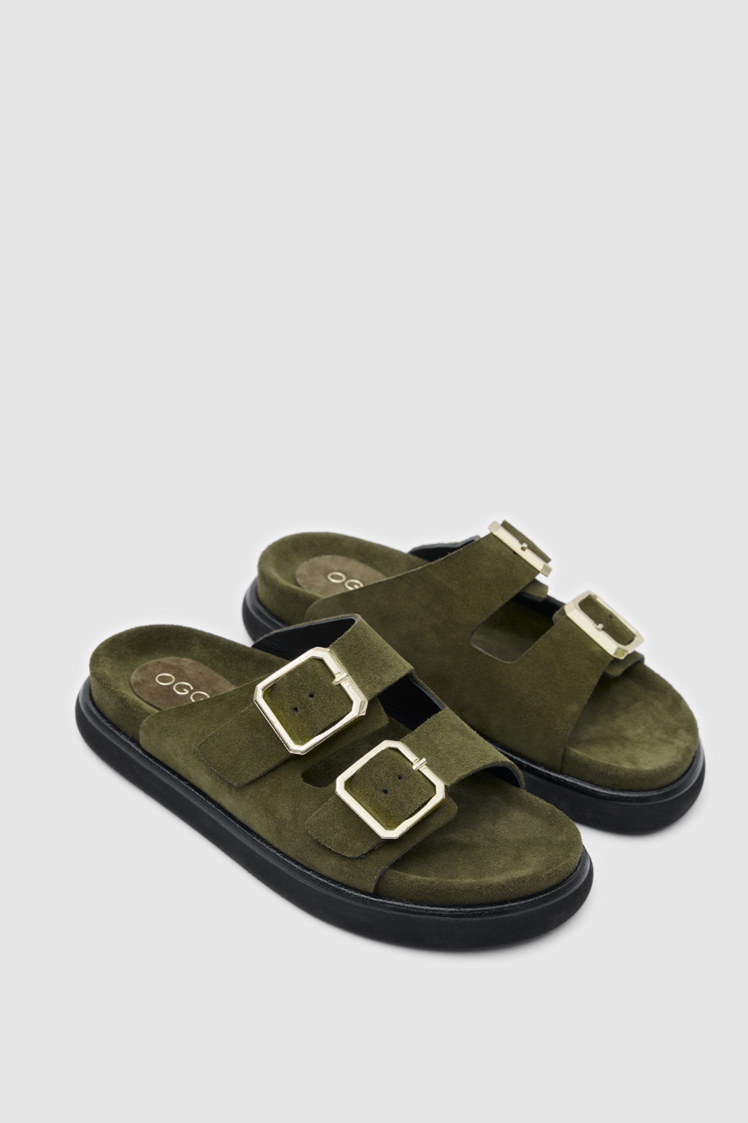 TERRA BUCKLE ÇİFT TOKALI HAKİKİ DERİ SANDALET