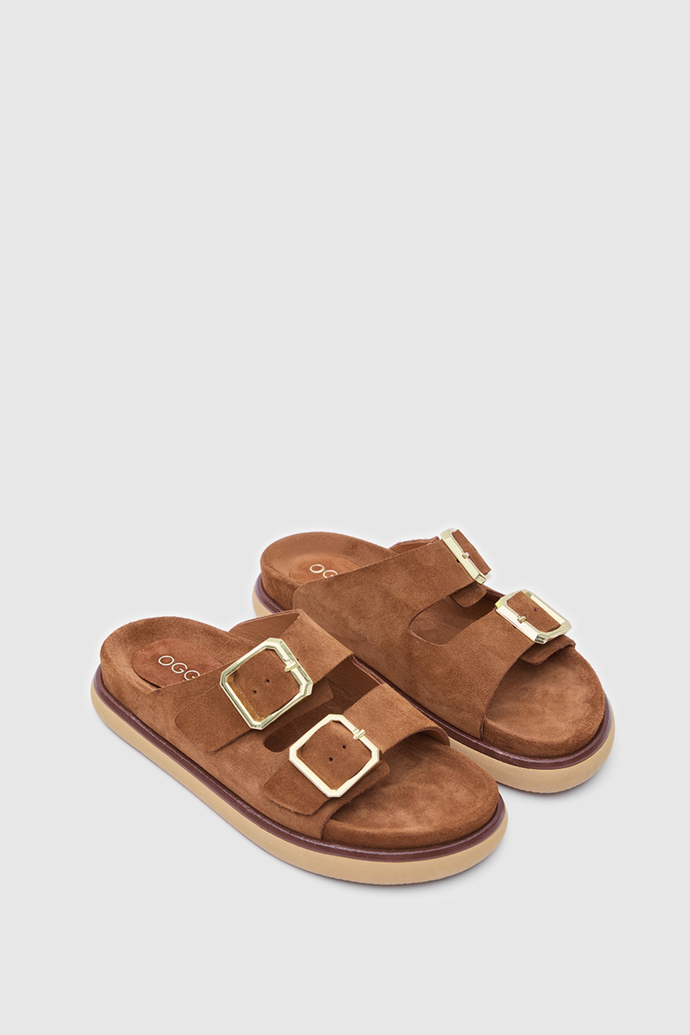 TERRA BUCKLE ÇİFT TOKALI HAKİKİ DERİ SANDALET