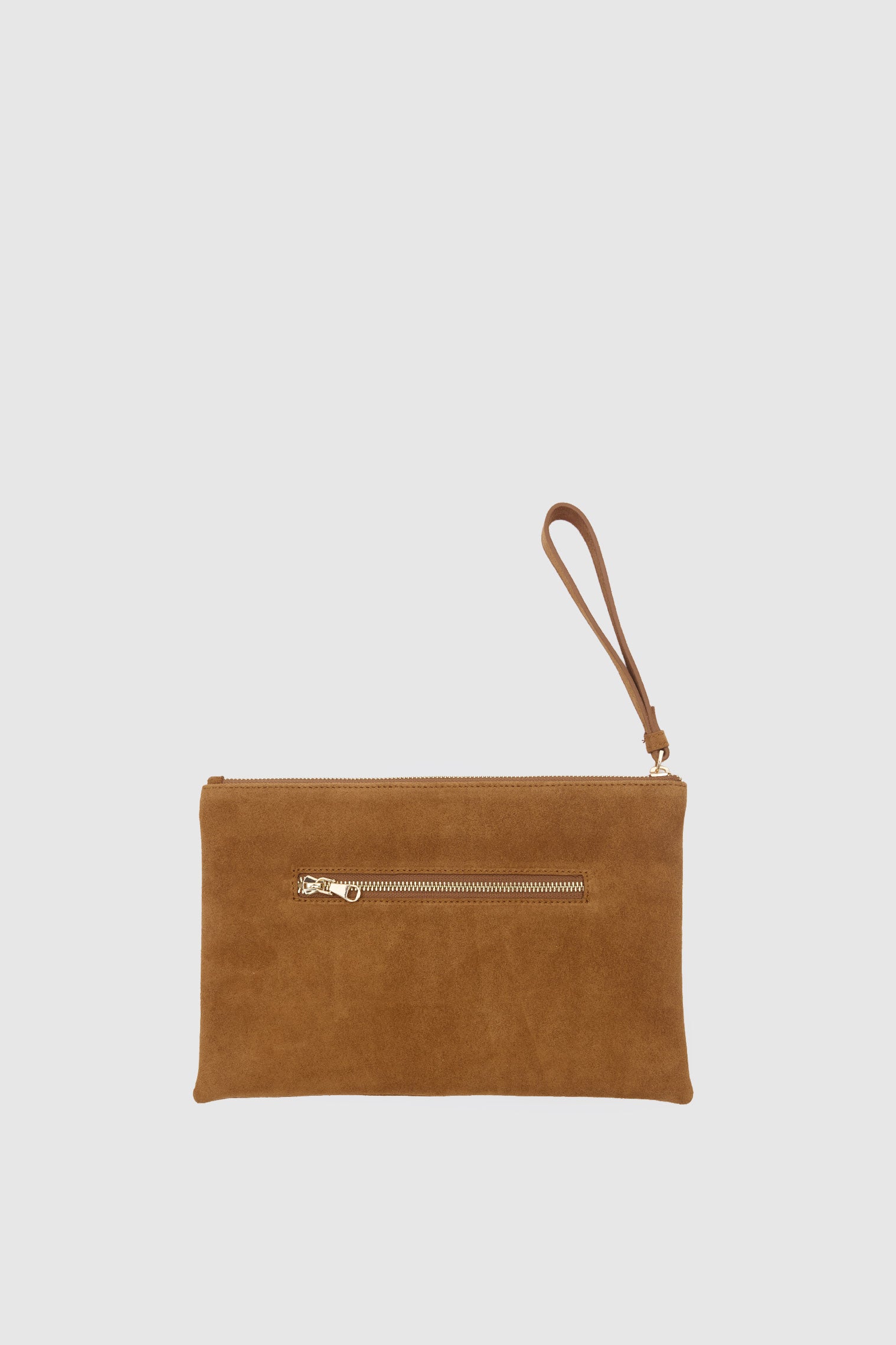OGGO SUVEA VİZON SÜET HAKİKİ DERİ Clutch
