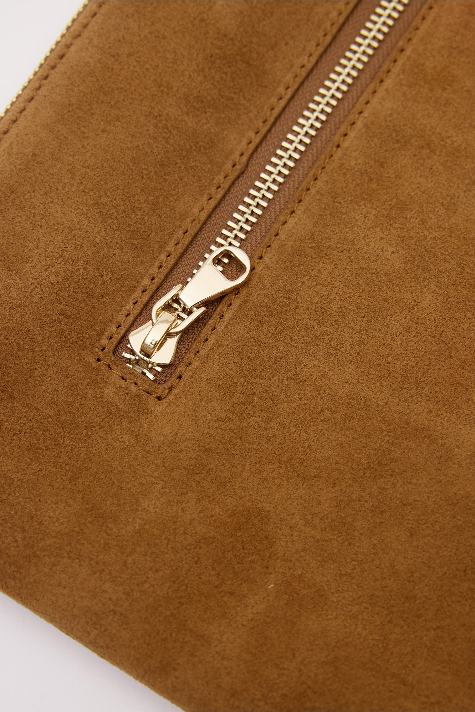 OGGO SUVEA VİZON SÜET HAKİKİ DERİ Clutch