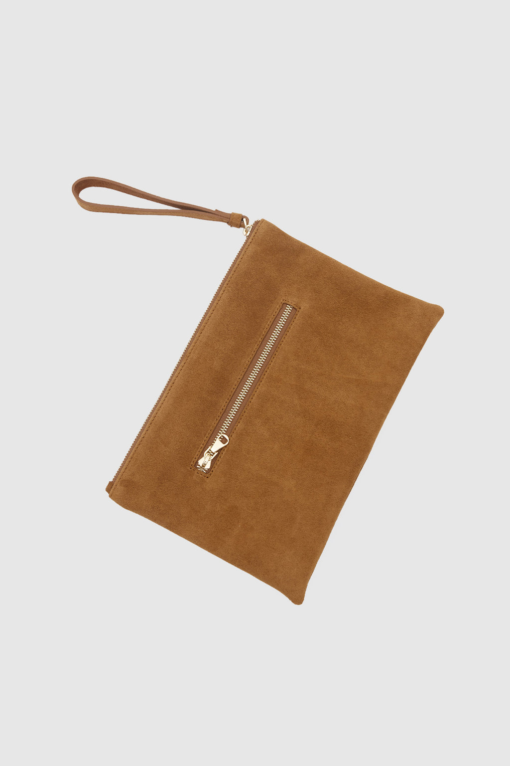 OGGO SUVEA VİZON SÜET HAKİKİ DERİ Clutch