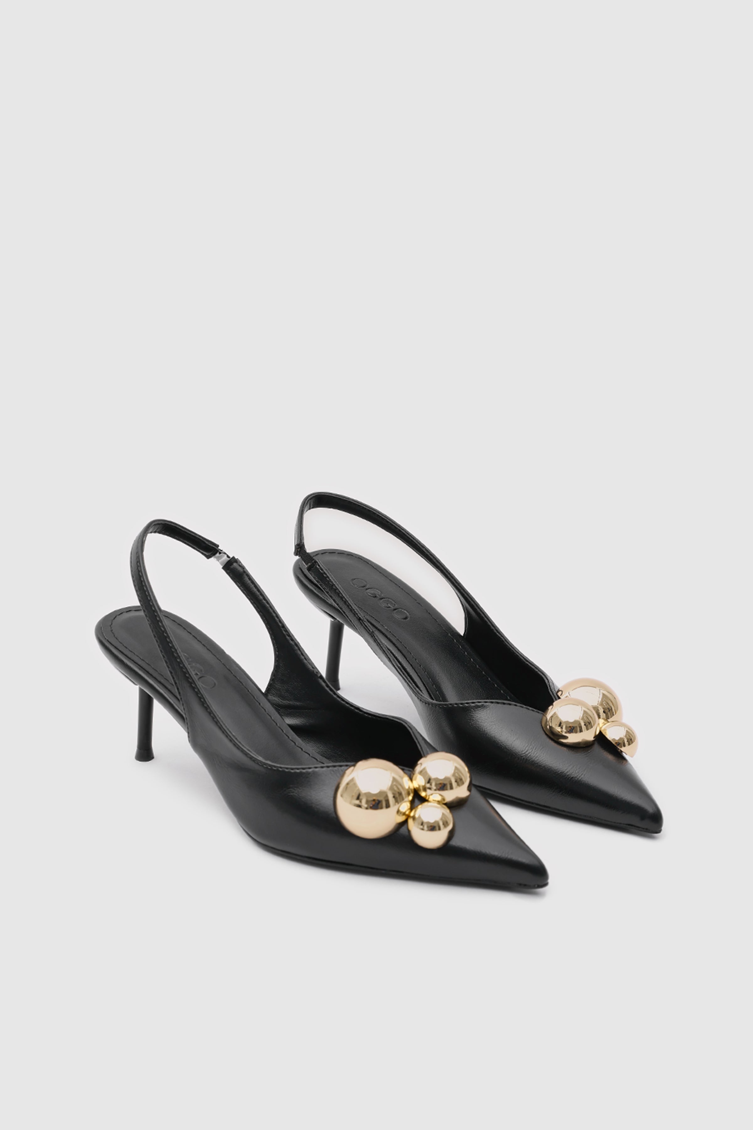 SUVEA AUREA Leather Slingback Heel