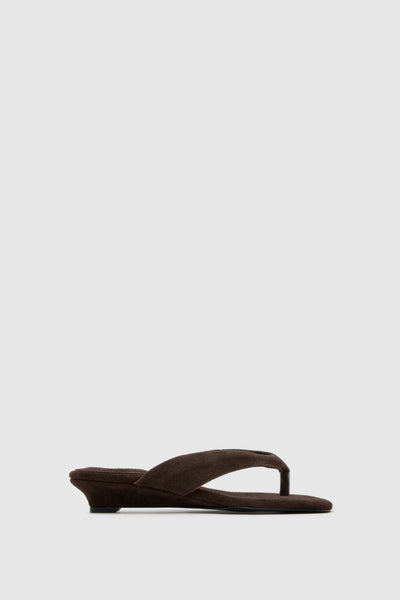 SUVEA AILA Suede Mule Mini Wedge